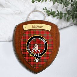 ScotsTee Shop Scottish Brodie Modern Clan Crest Scottish Tartan Wooden Wall Plaque