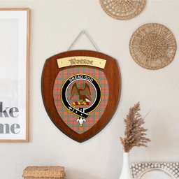 ScotsTee Shop Scottish Monroe Ancient Clan Crest Scottish Tartan Wooden Wall Plaque