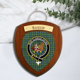 ScotsTee Shop Scottish Baillie Ancient Clan Crest Scottish Tartan Wooden Wall Plaque