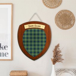 ScotsTee Shop Scottish Spottiswood Clan Tartan Wooden Wall Plaque Personalize with Your Name