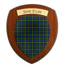 ScotsTee Shop Scottish Smith Modern Clan Tartan Wooden Wall Plaque Personalize with Your Name