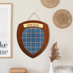 ScotsTee Shop Scottish Kinnaird Ancient Clan Tartan Wooden Wall Plaque Personalize with Your Name