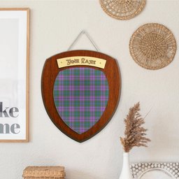 ScotsTee Shop Scottish Wardlaw Ancient Clan Tartan Wooden Wall Plaque Personalize with Your Name