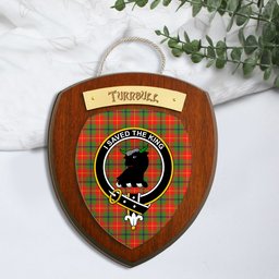 ScotsTee Shop Scottish Turnbull SC Clan Crest Scottish Tartan Wooden Wall Plaque