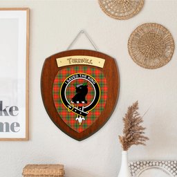 ScotsTee Shop Scottish Turnbull SC Clan Crest Scottish Tartan Wooden Wall Plaque