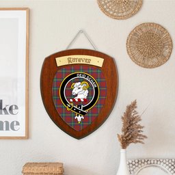 ScotsTee Shop Scottish Ruthven VS Clan Crest Scottish Tartan Wooden Wall Plaque