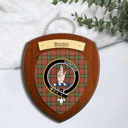 ScotsTee Shop Scottish Boyd Ancient Clan Crest Scottish Tartan Wooden Wall Plaque