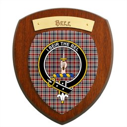 ScotsTee Shop Scottish Bell Border (Bell Southern Bell) Modern Clan Crest Scottish Tartan Wooden Wall Plaque
