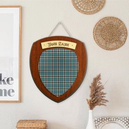 ScotsTee Shop Scottish Thompson Society Dress Blue Ancient Clan Tartan Wooden Wall Plaque Personalize with Your Name