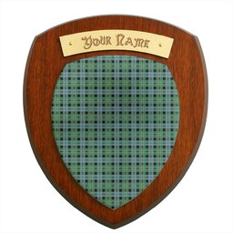 ScotsTee Shop Scottish Melville Modern Clan Tartan Wooden Wall Plaque Personalize with Your Name