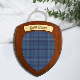 ScotsTee Shop Scottish Mercer Clan Tartan Wooden Wall Plaque Personalize with Your Name