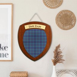 ScotsTee Shop Scottish Mercer Clan Tartan Wooden Wall Plaque Personalize with Your Name