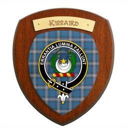ScotsTee Shop Scottish Kinnaird Ancient Clan Crest Scottish Tartan Wooden Wall Plaque