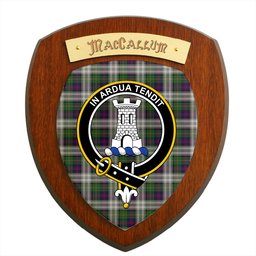 ScotsTee Shop Scottish MacCallum Dress Clan Crest Scottish Tartan Wooden Wall Plaque