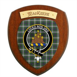 ScotsTee Shop Scottish MacKenzie Dress Clan Crest Scottish Tartan Wooden Wall Plaque