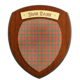 ScotsTee Shop Scottish Monroe Ancient Clan Tartan Wooden Wall Plaque Personalize with Your Name