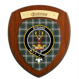 ScotsTee Shop Scottish Gordon Dress Clan Crest Scottish Tartan Wooden Wall Plaque