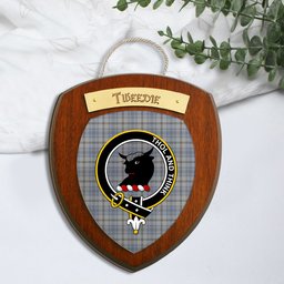 ScotsTee Shop Scottish Tweedie Clan Crest Scottish Tartan Wooden Wall Plaque