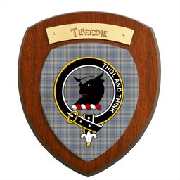 ScotsTee Shop Scottish Tweedie Clan Crest Scottish Tartan Wooden Wall Plaque