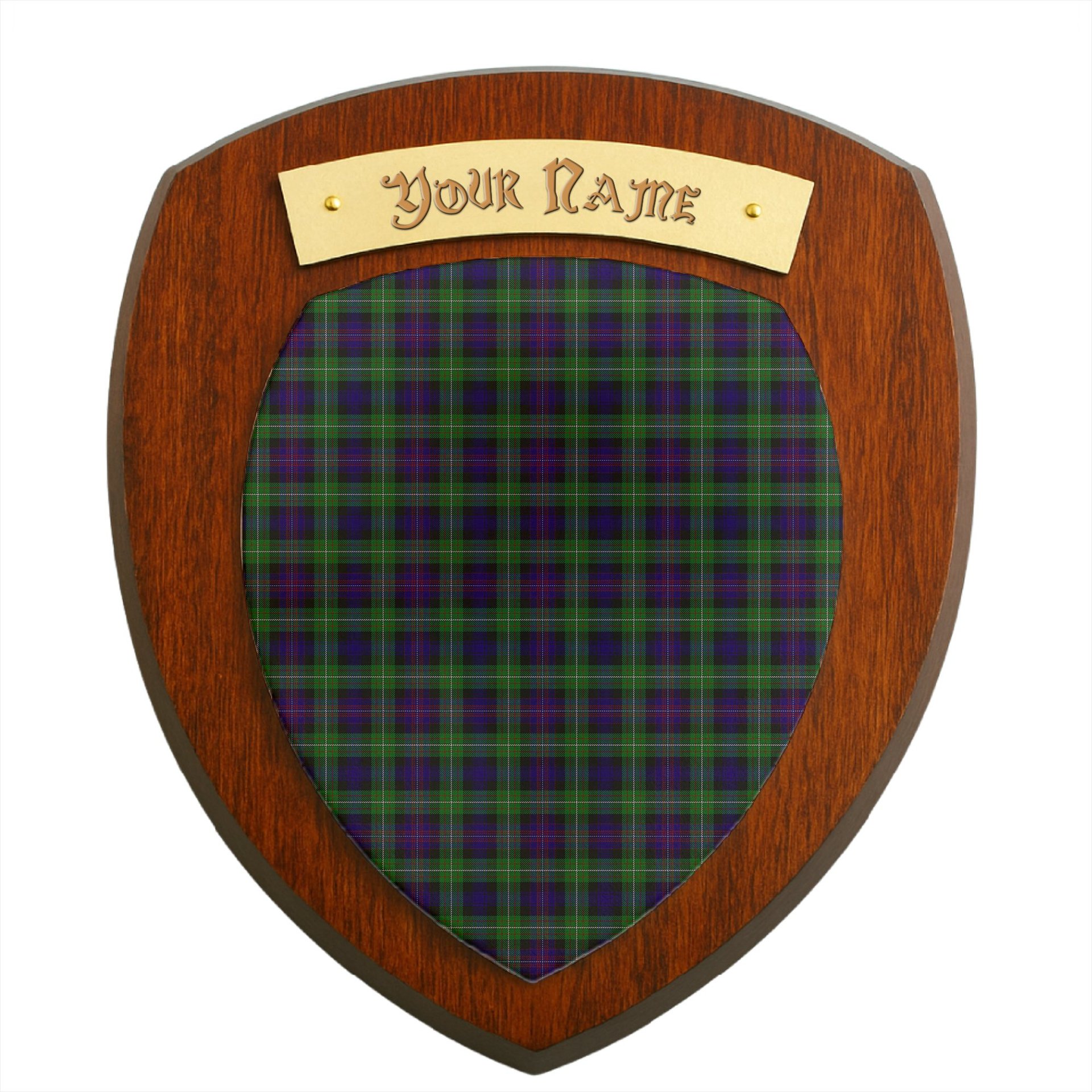 ScotsTee Shop Scottish Rankin Dalgleish Clan Tartan Wooden Wall Plaque Personalize with Your Name