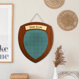 ScotsTee Shop Scottish Montgomery Ancient Clan Tartan Wooden Wall Plaque Personalize with Your Name
