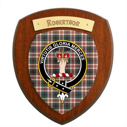 ScotsTee Shop Scottish Robertson Dress Modern Clan Crest Scottish Tartan Wooden Wall Plaque