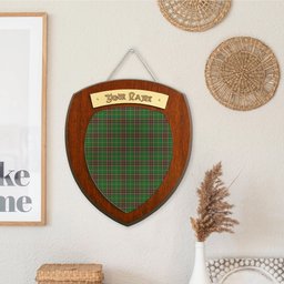 ScotsTee Shop Scottish Newfoundland Clan Tartan Wooden Wall Plaque Personalize with Your Name