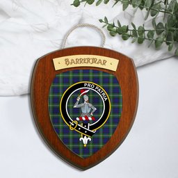 ScotsTee Shop Scottish Bannerman Clan Crest Scottish Tartan Wooden Wall Plaque