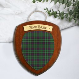 ScotsTee Shop Scottish Wilsons 064 2 Clan Tartan Wooden Wall Plaque Personalize with Your Name