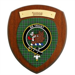 ScotsTee Shop Scottish Innes Hunting Clan Crest Scottish Tartan Wooden Wall Plaque