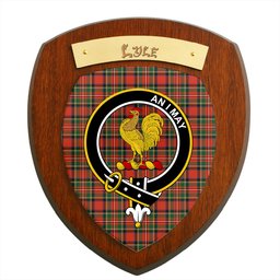 ScotsTee Shop Scottish Lyle Clan Crest Scottish Tartan Wooden Wall Plaque