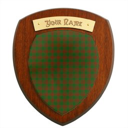 ScotsTee Shop Scottish Menzies Clan Tartan Wooden Wall Plaque Personalize with Your Name