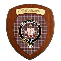 ScotsTee Shop Scottish McFarland Dress Clan Crest Scottish Tartan Wooden Wall Plaque