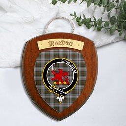 ScotsTee Shop Scottish MacDuff Dress Clan Crest Scottish Tartan Wooden Wall Plaque