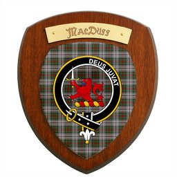 ScotsTee Shop Scottish MacDuff Dress Clan Crest Scottish Tartan Wooden Wall Plaque