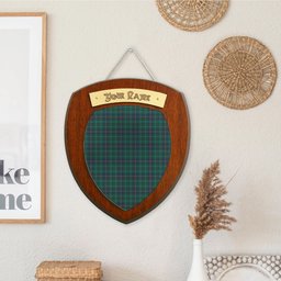 ScotsTee Shop Scottish Walker Hunting Modern Clan Tartan Wooden Wall Plaque Personalize with Your Name