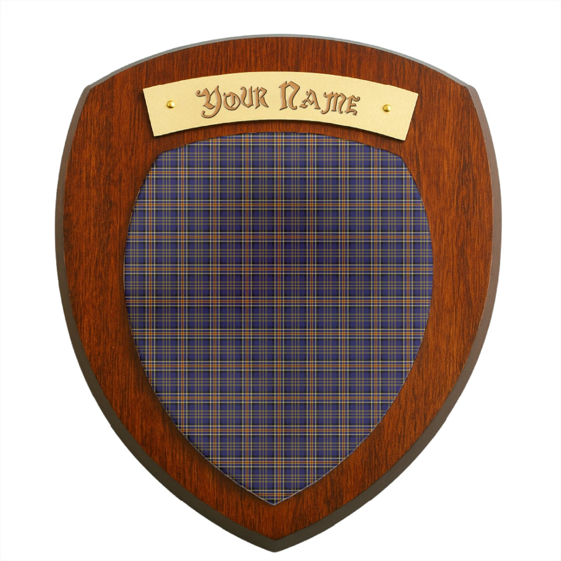 ScotsTee Shop Scottish Ruxton Dress Clan Tartan Wooden Wall Plaque Personalize with Your Name