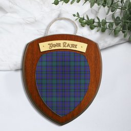 ScotsTee Shop Scottish Weir Ancient Tartan Clan Tartan Wooden Wall Plaque Personalize with Your Name