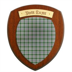 ScotsTee Shop Scottish Milne dress green Clan Tartan Wooden Wall Plaque Personalize with Your Name