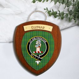 ScotsTee Shop Scottish Clephan Clan Crest Scottish Tartan Wooden Wall Plaque