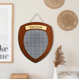 ScotsTee Shop Scottish Tweedie Clan Tartan Wooden Wall Plaque Personalize with Your Name