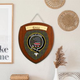 ScotsTee Shop Scottish Hall Clan Crest Scottish Tartan Wooden Wall Plaque