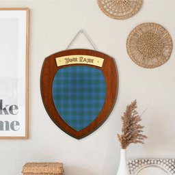 ScotsTee Shop Scottish Sutherland Hunting Modern Clan Tartan Wooden Wall Plaque Personalize with Your Name