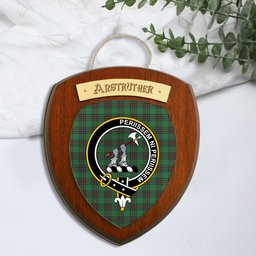 ScotsTee Shop Scottish Anstruther Clan Crest Scottish Tartan Wooden Wall Plaque