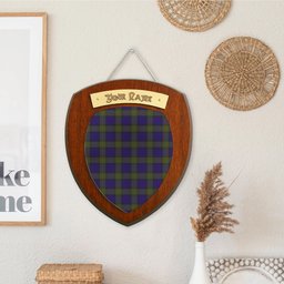 ScotsTee Shop Scottish Minnick Clan Tartan Wooden Wall Plaque Personalize with Your Name