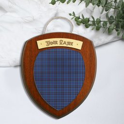 ScotsTee Shop Scottish Mundigl Clan Tartan Wooden Wall Plaque Personalize with Your Name