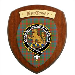 ScotsTee Shop Scottish MacGowan Ancient Clan Crest Scottish Tartan Wooden Wall Plaque