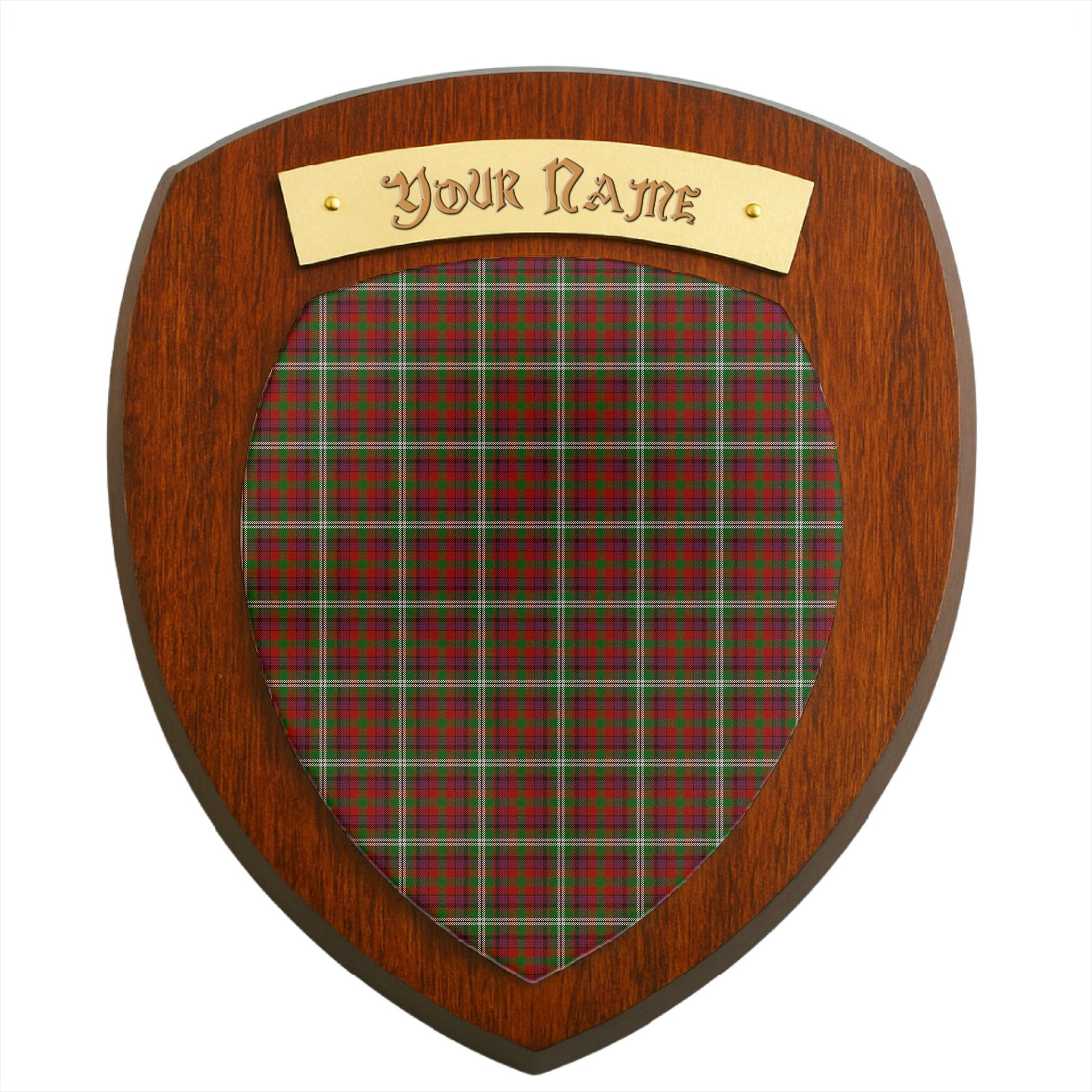 ScotsTee Shop Scottish Maguire Clan Tartan Wooden Wall Plaque Personalize with Your Name