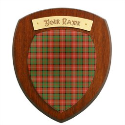 ScotsTee Shop Scottish Nesbitt Ancient Clan Tartan Wooden Wall Plaque Personalize with Your Name