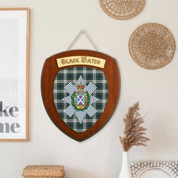 ScotsTee Shop Scottish Black Watch Dress Modern Clan Crest Scottish Tartan Wooden Wall Plaque